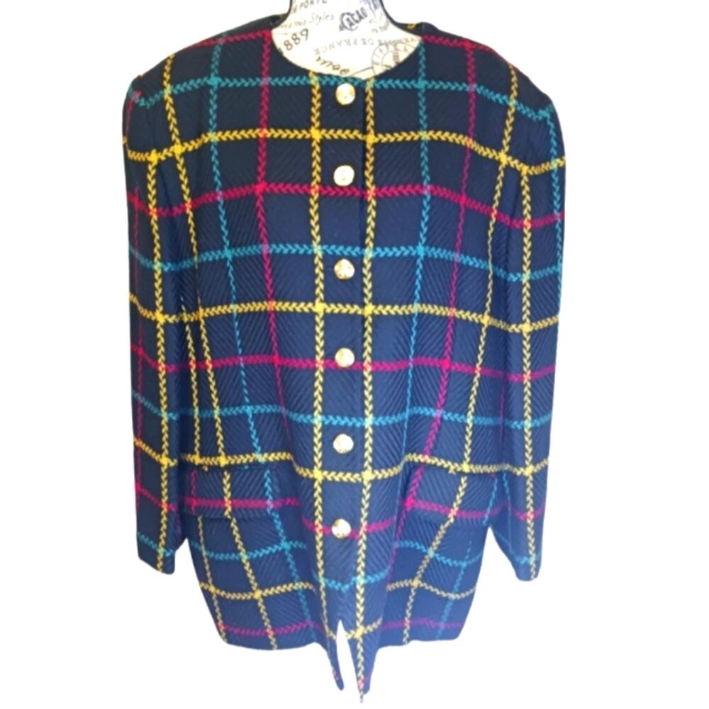 Jones New York Vintage Wool knit Jacket. Size 18W